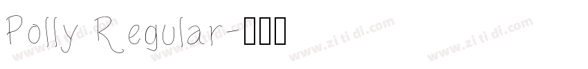 Polly Regular字体转换